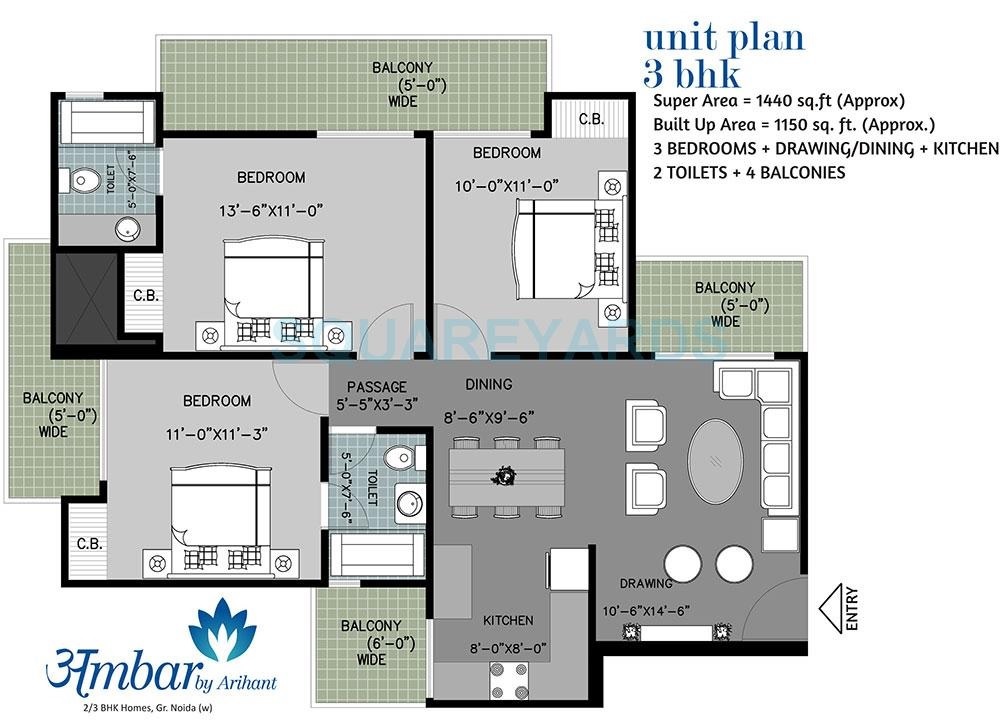 Arihant Amber — floor plan 2