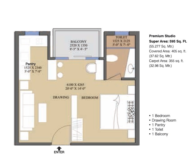 Divyam Venetia Heights — floor plan 1