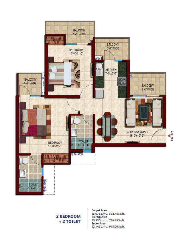 Nirala Estate II — floor plan 1