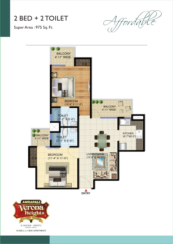 Amrapali Verona Heights — floor plan 1