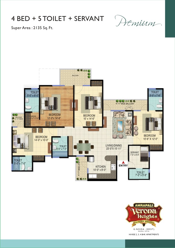 Amrapali Verona Heights — floor plan 2