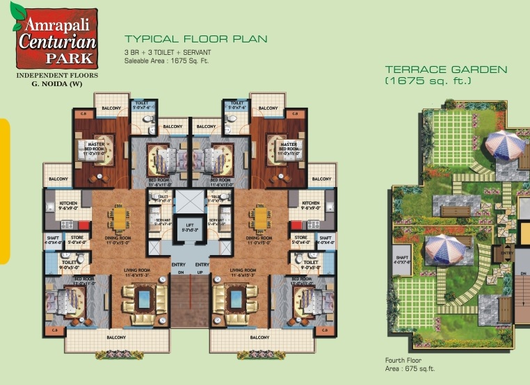Amrapali Centurian Park Phase II — floor plan 2