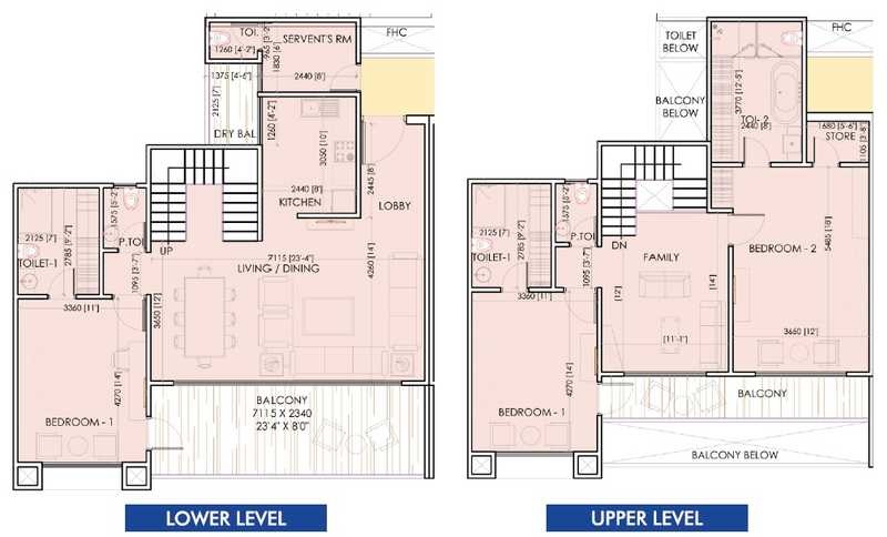 Aarcity Sky Villas — floor plan 1