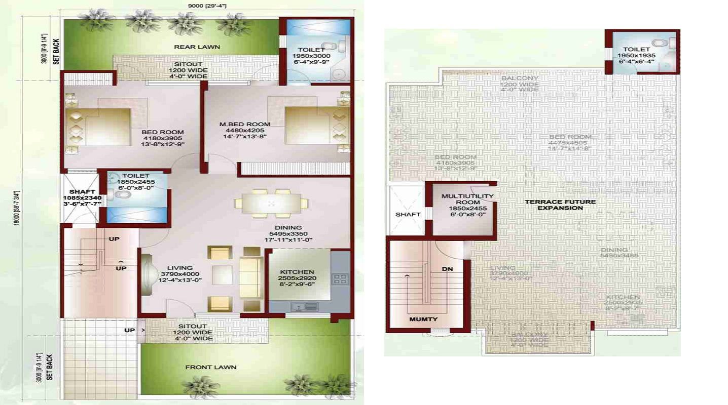 Ansal Megapolis Carnation Gardens Villas — floor plan 1