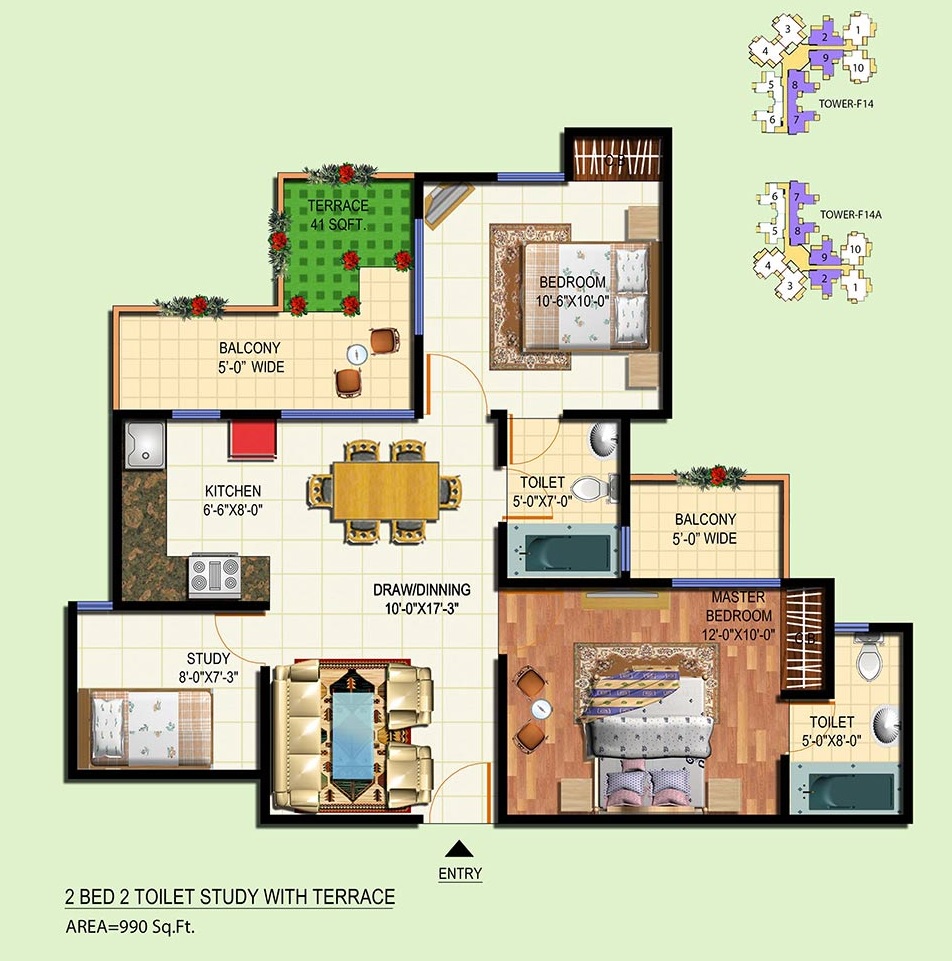 Amrapali Courtyard — floor plan 2