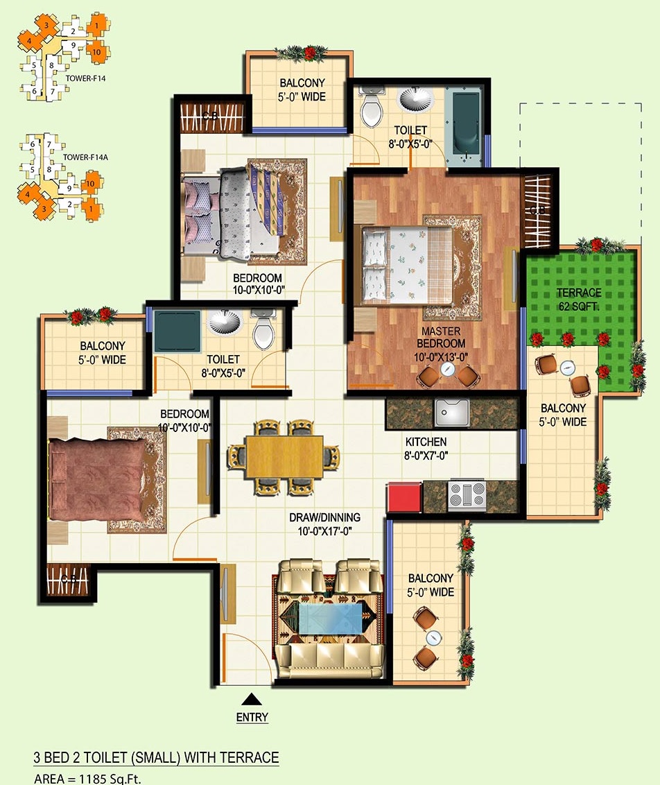 Amrapali Courtyard — floor plan 4