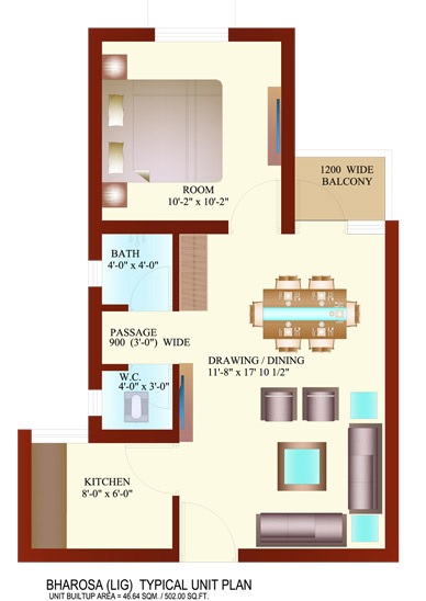 Ansal Megapolis Aasra Avom Bharosa — floor plan 1