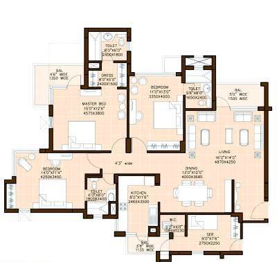 Omaxe Palm Greens — floor plan 4