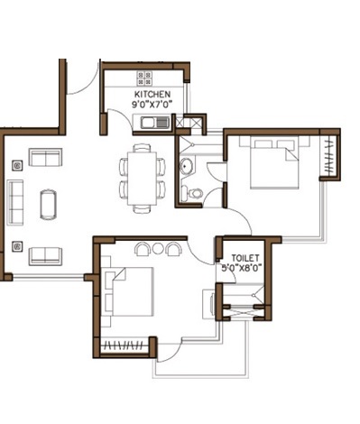 Omaxe Palm Greens — floor plan 1