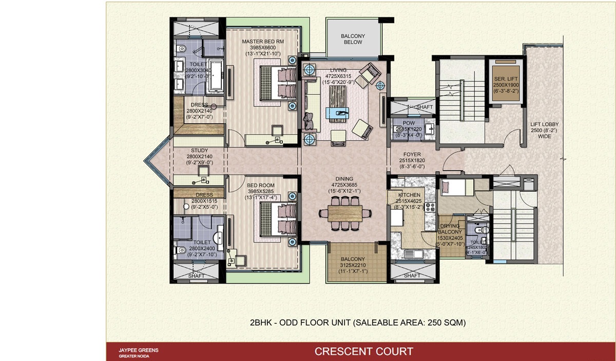 Jaypee Green Crescent Court — floor plan 2