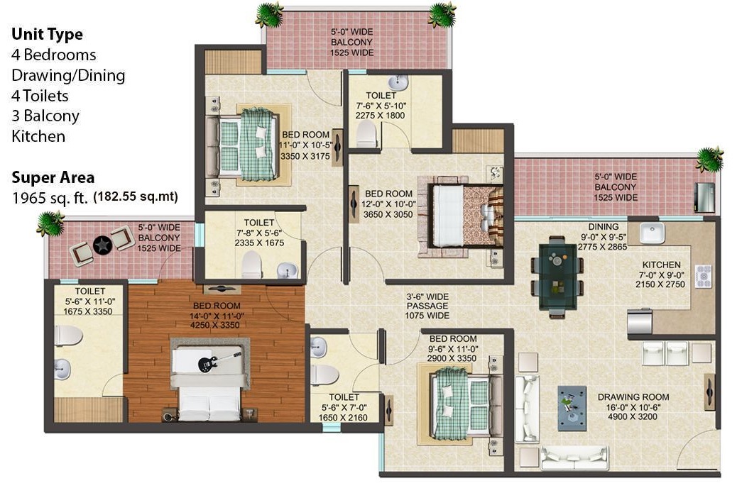 JM Florance — floor plan 4