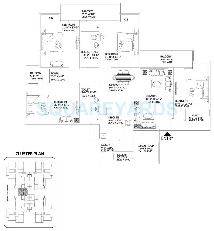 Gaur City — floor plan 6