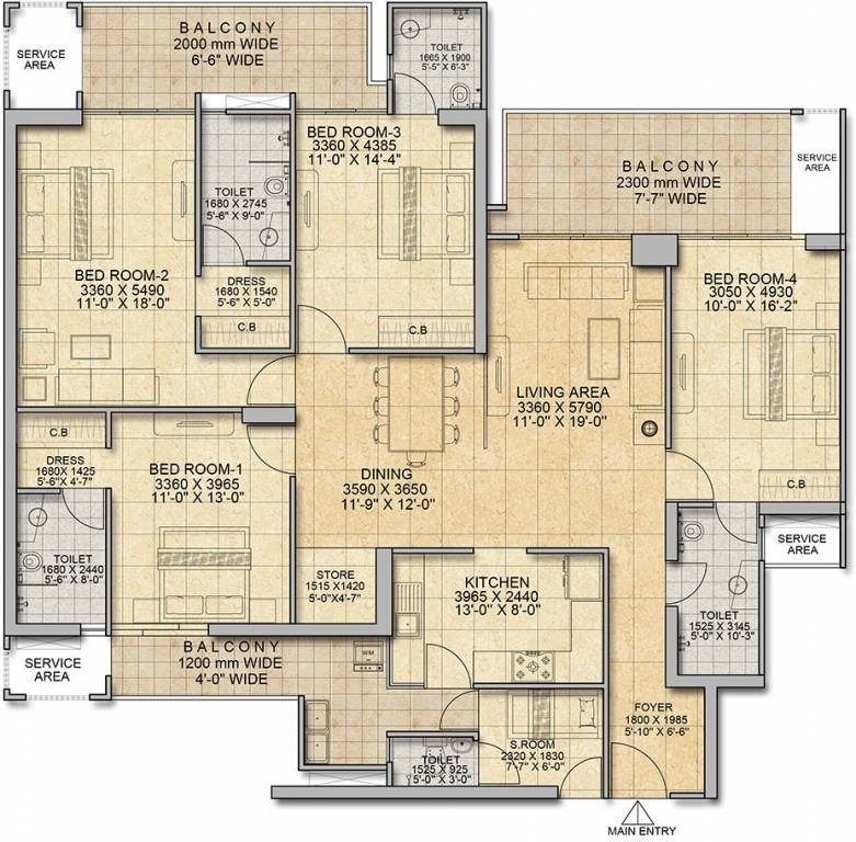 Gaur Saundaryam Phase II — floor plan 9