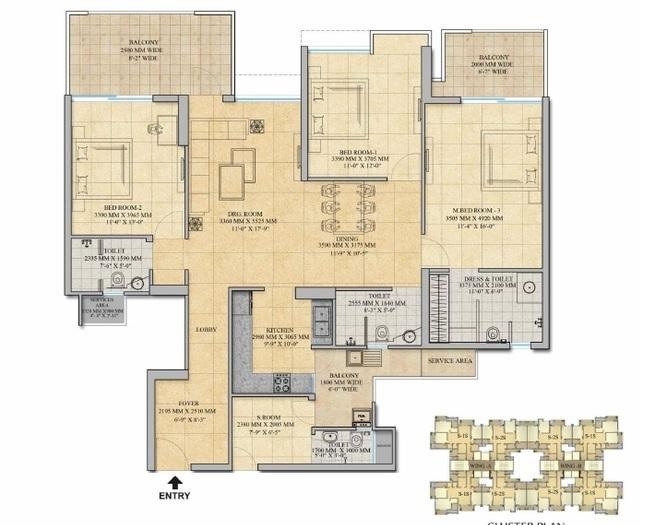 Gaur Saundaryam Phase II — floor plan 1