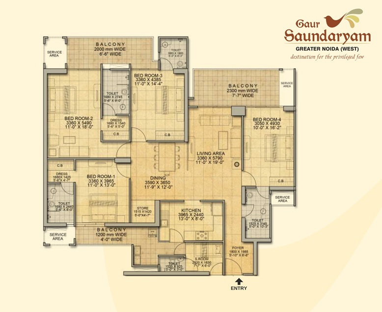 Gaur Saundaryam Phase II — floor plan 7