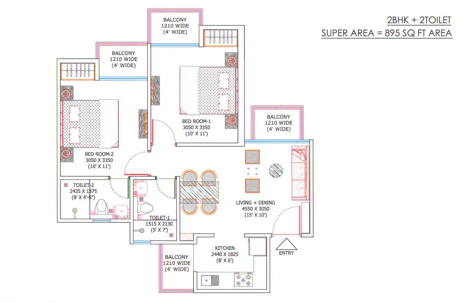 Ajnara Sports Republik — floor plan 1