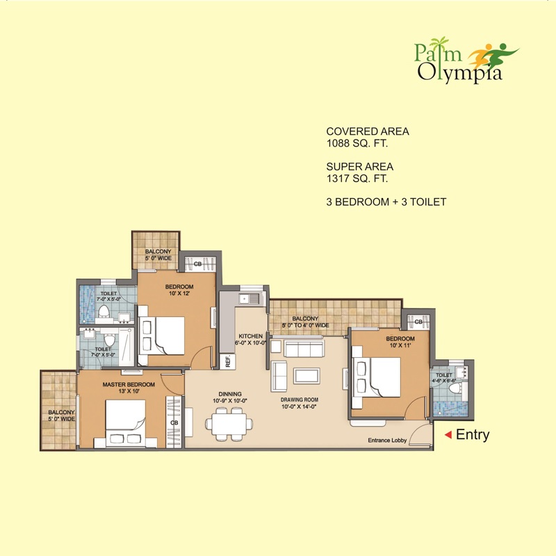 Sam Palm Olympia Phase II — floor plan 3