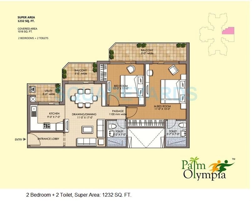 Sam Palm Olympia Phase II — floor plan 1