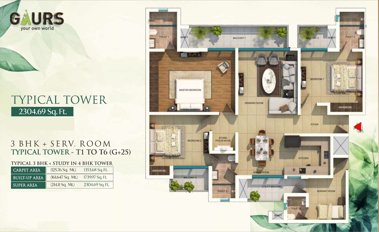 Amrapali Leisure Park — floor plan 1