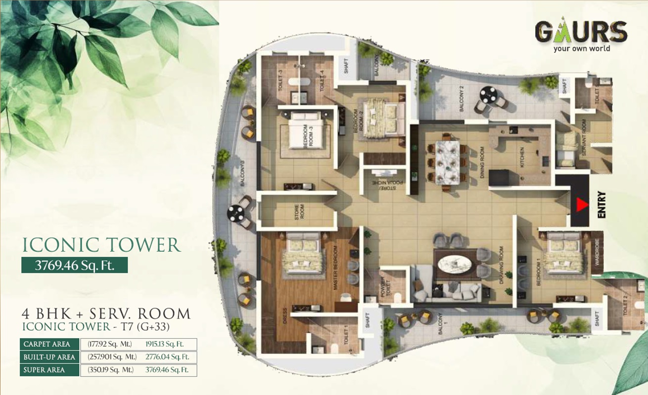 Amrapali Leisure Park — floor plan 3