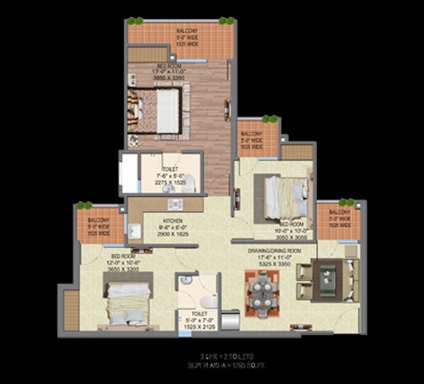 Supertech Up Country — floor plan 4
