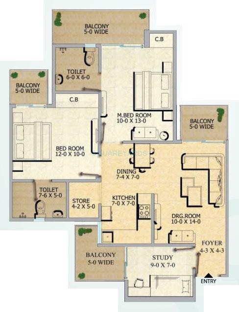 Gaur City-2 12 Th Avenue — floor plan 2