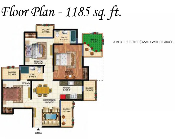 Amrapali O2 Valley — floor plan 5