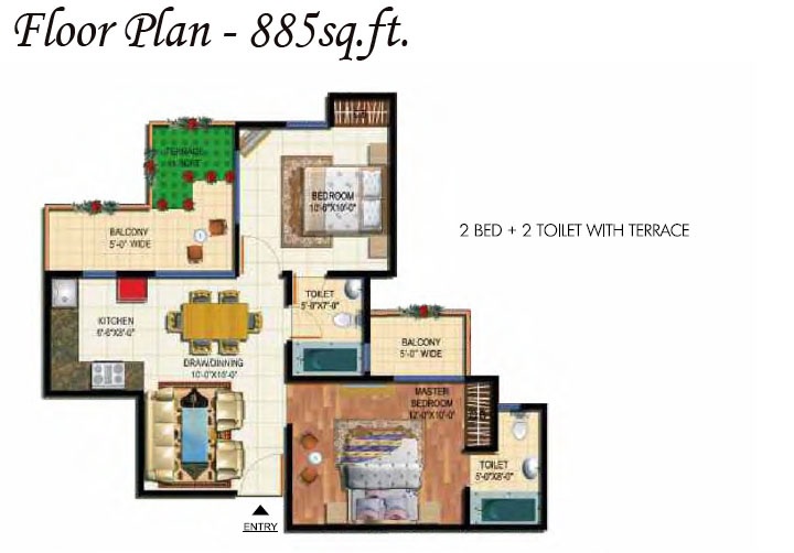 Amrapali O2 Valley — floor plan 1