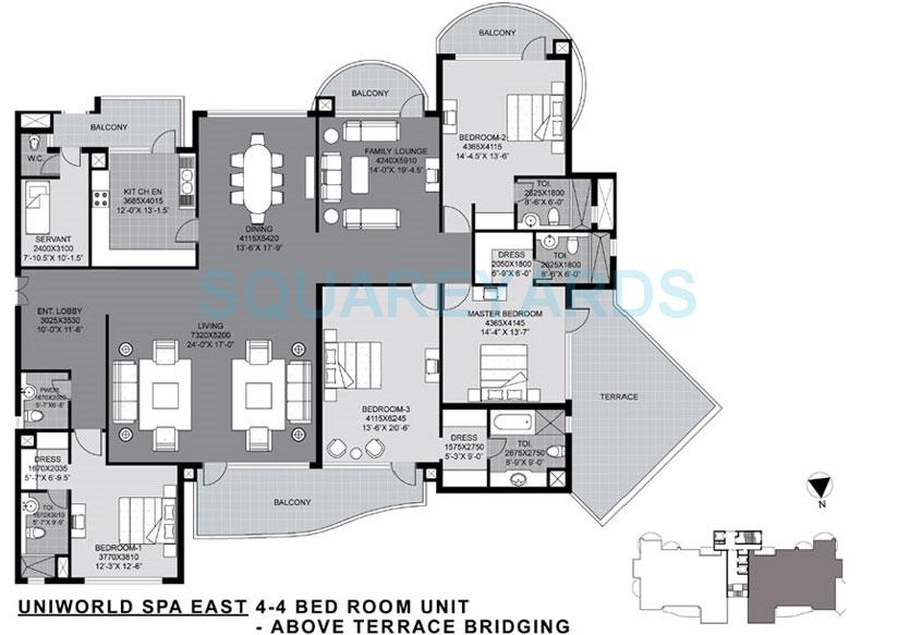 Unitech The World Spa — floor plan 1
