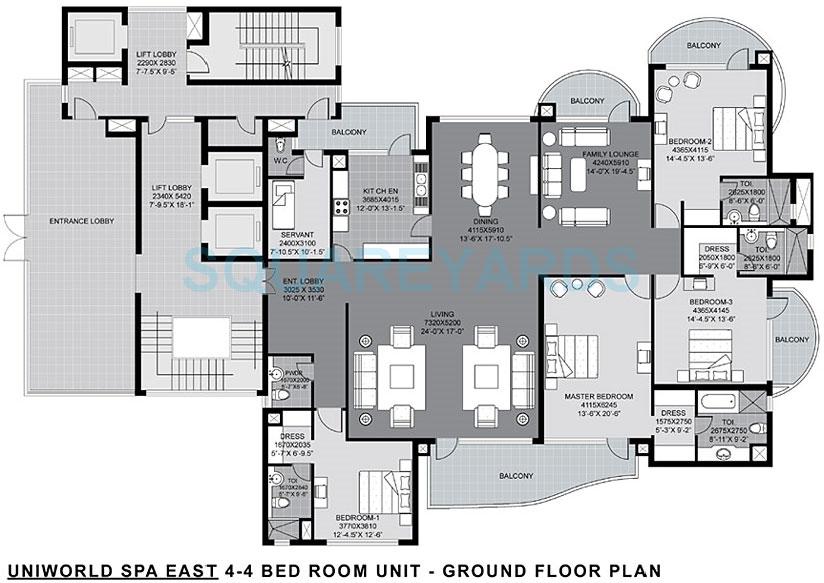 Unitech The World Spa — floor plan 3