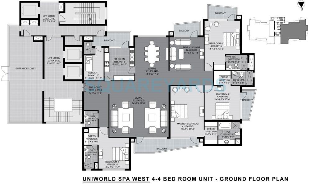 Unitech The World Spa — floor plan 4