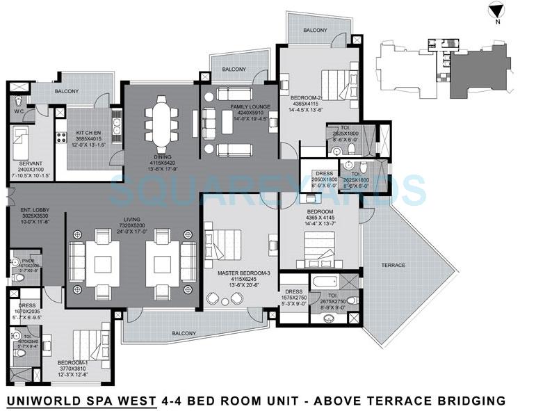 Unitech The World Spa — floor plan 5