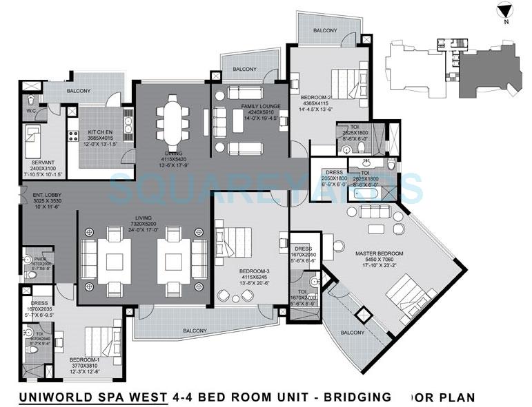 Unitech The World Spa — floor plan 6
