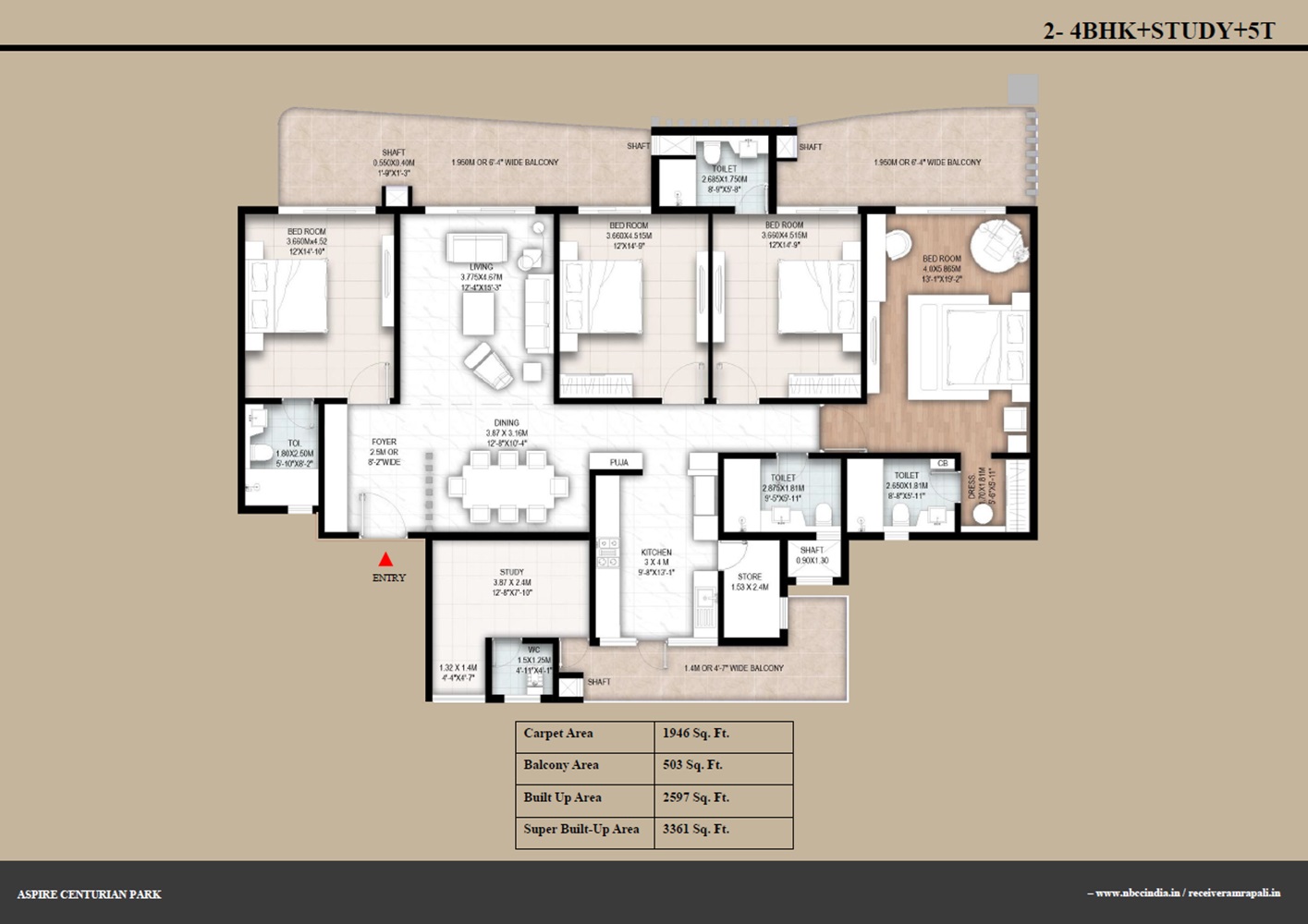 Amrapali Centurian Park — floor plan 4