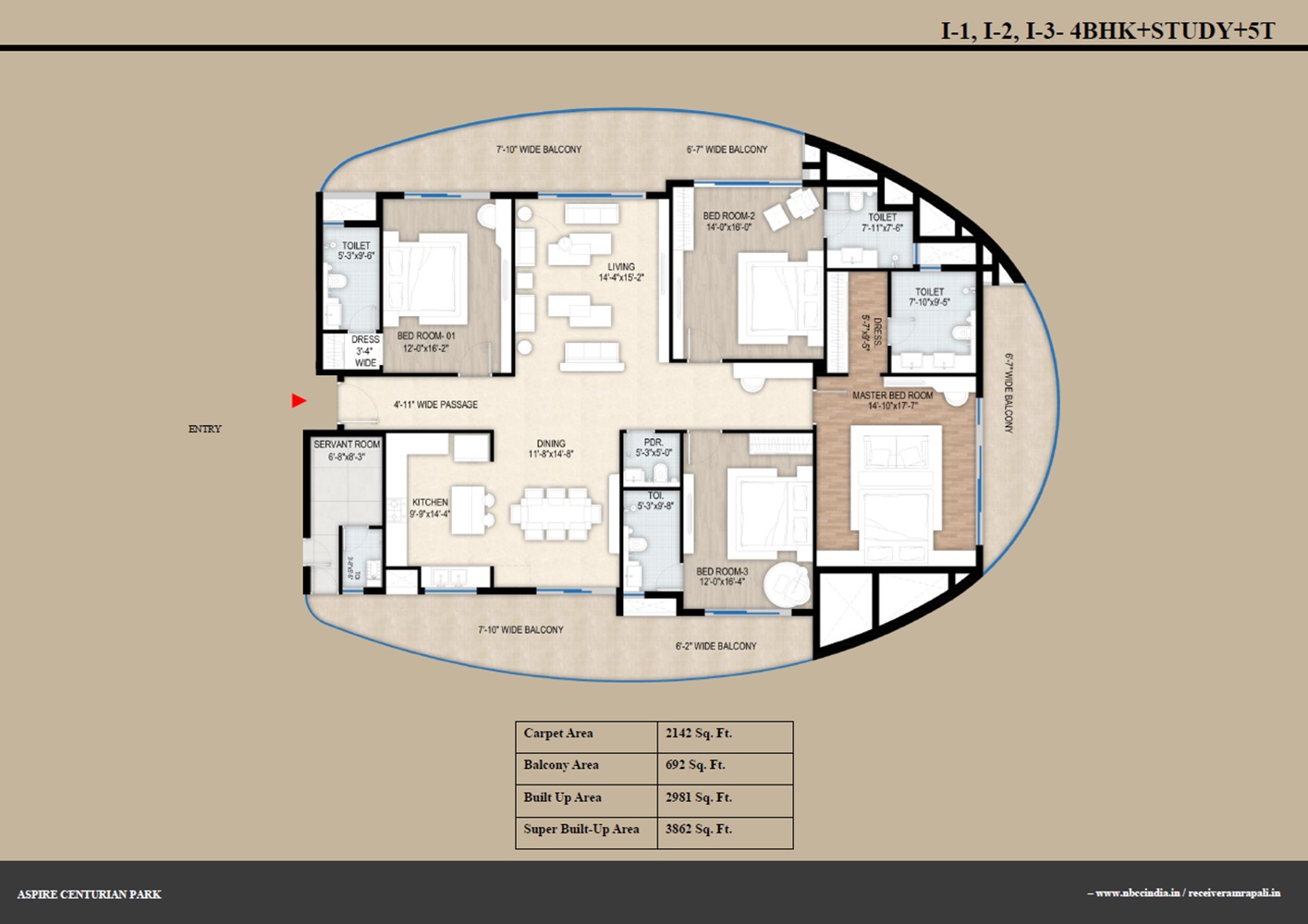 Amrapali Centurian Park — floor plan 3
