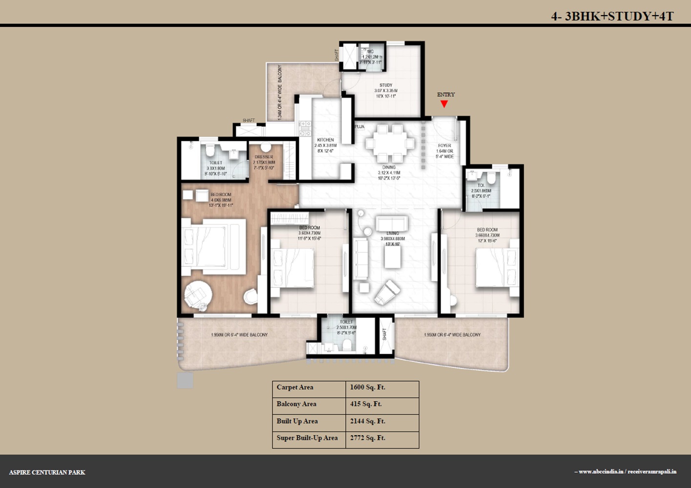 Amrapali Centurian Park — floor plan 2