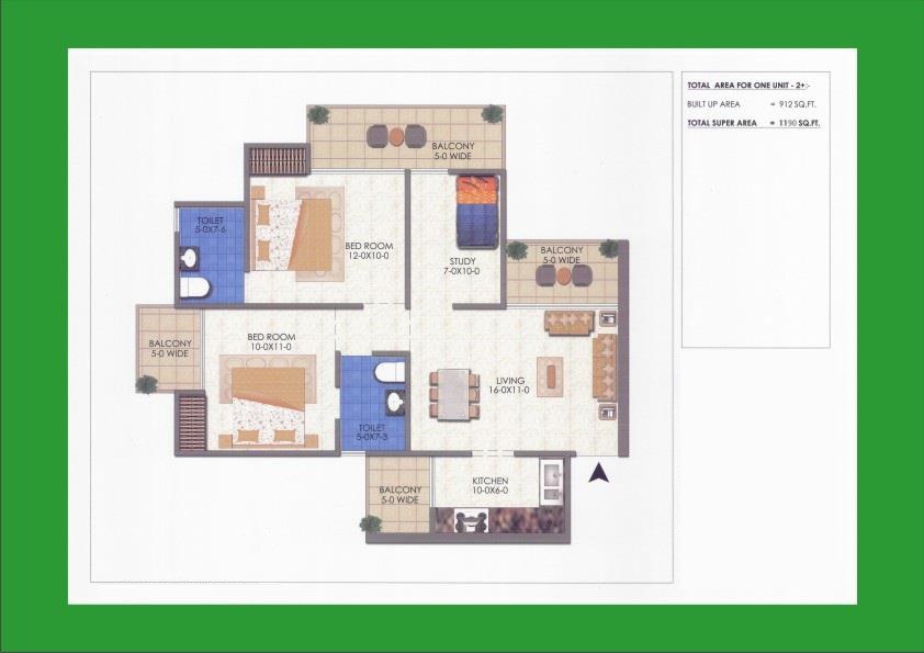 Mascot Soho Sports City — floor plan 1