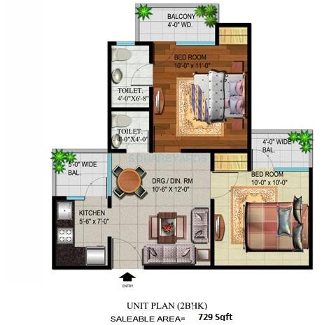 Devika Gold Homz Phase II — floor plan 1