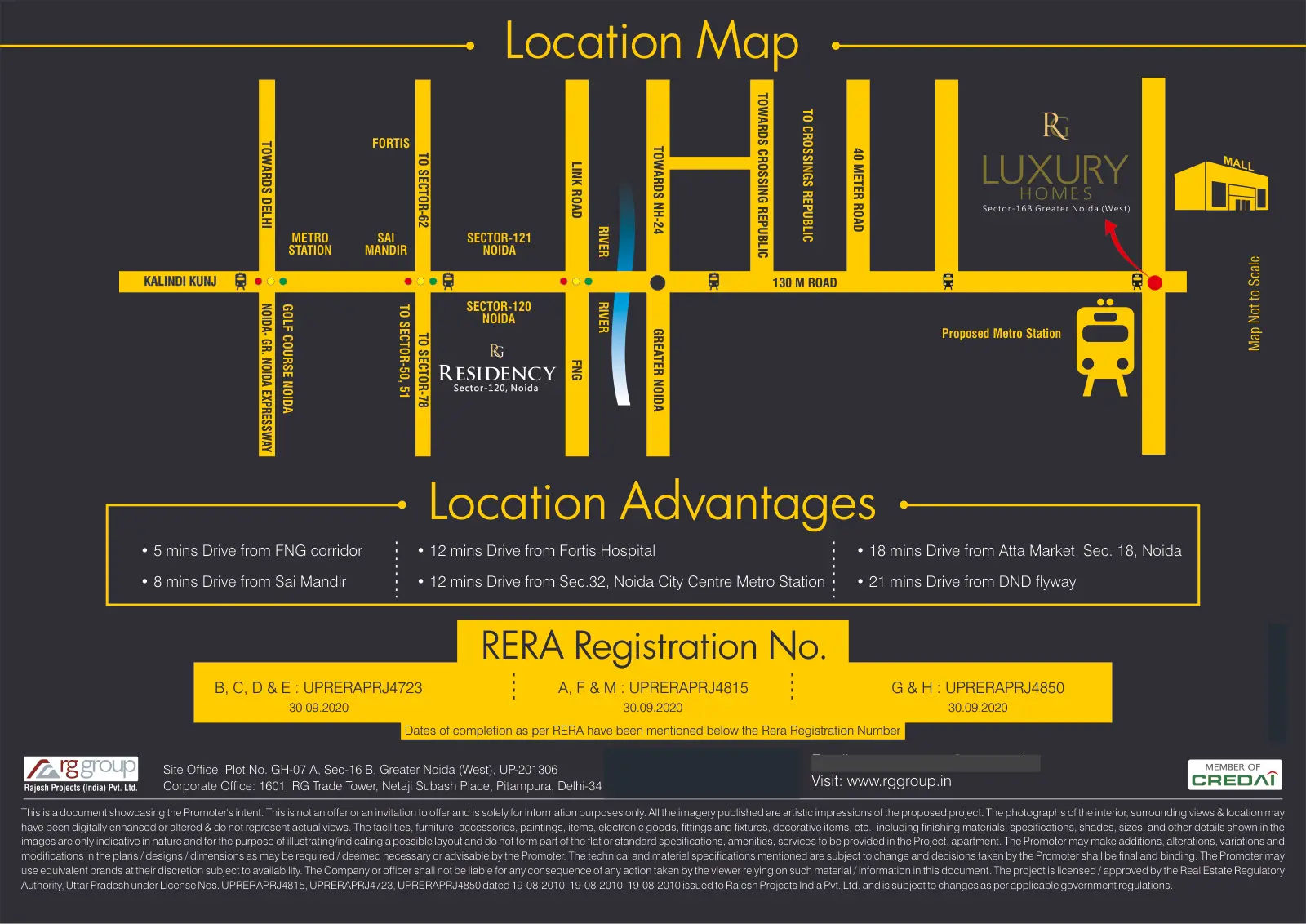 RG Luxury Homes Phase II — location map 1