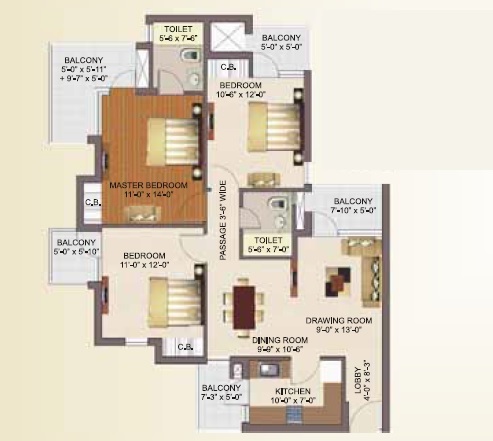RG Luxury Homes Phase II — floor plan 5
