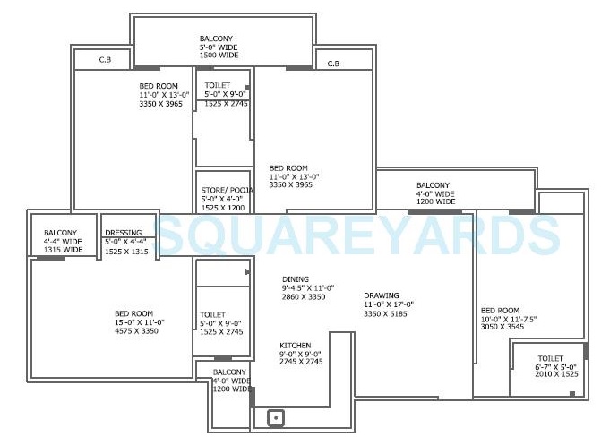 Gaur City 3rd Avenue — floor plan 7