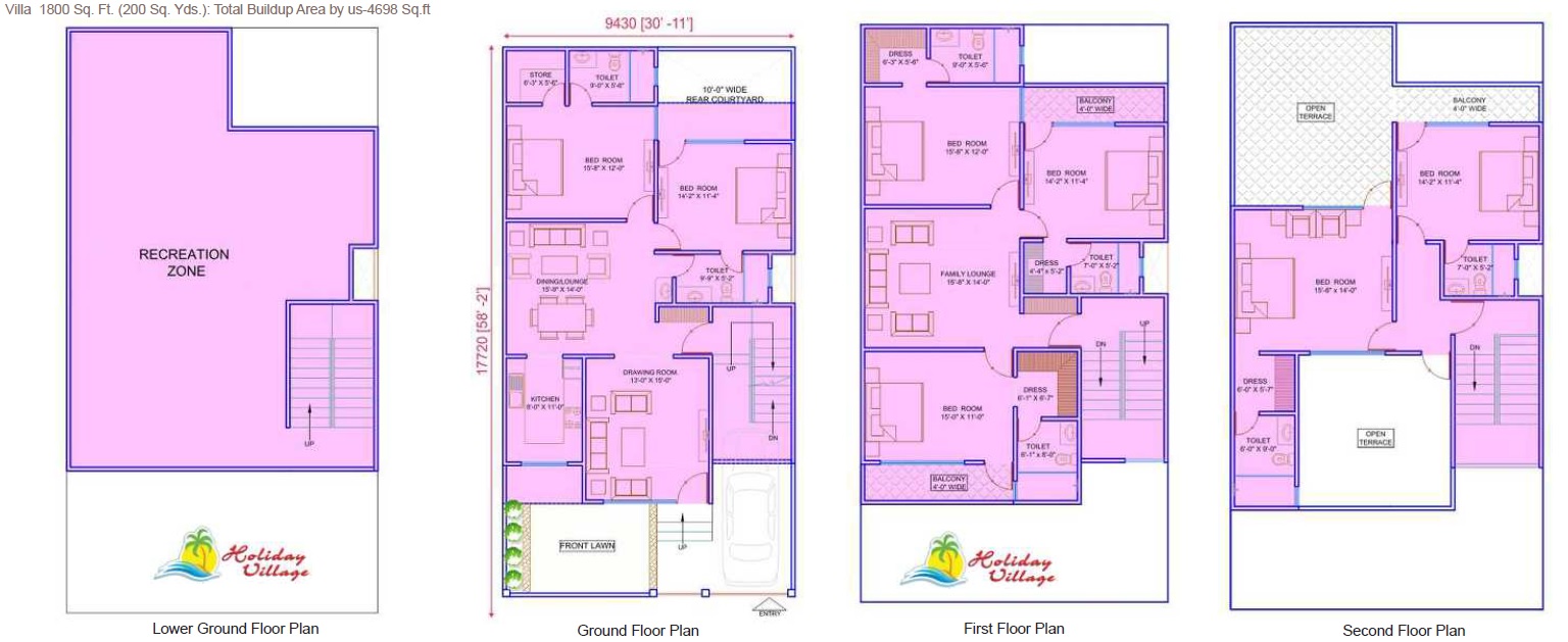 Supertech Up Country Villa — floor plan 3
