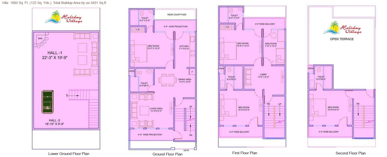 Supertech Up Country Villa — floor plan 2