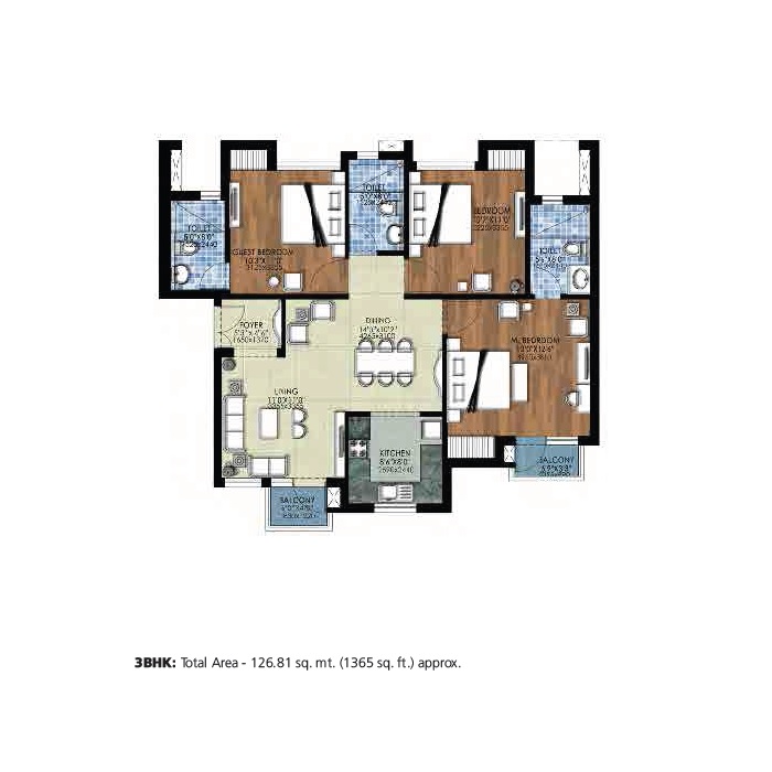 Jaypee Sports City The Kove — floor plan 3