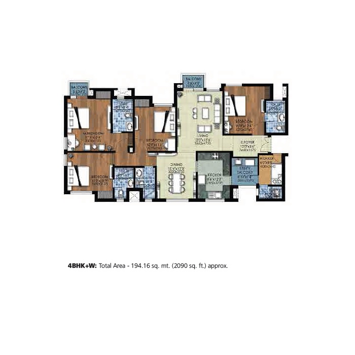 Jaypee Sports City The Kove — floor plan 5