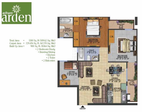 Arihant Arden Phase III — floor plan 1