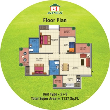 Apex Golf Avenue — floor plan 1