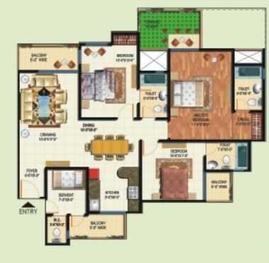 Amrapali Tropical Garden — floor plan 2