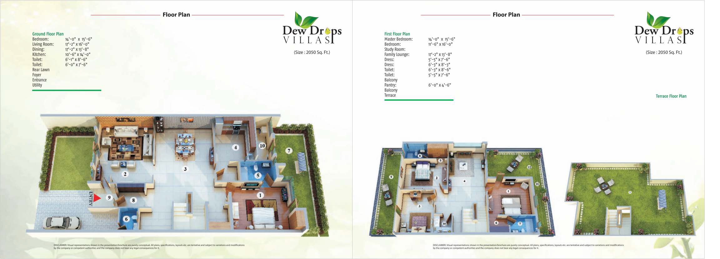 Aadhar The Business Capital Dew Drop Villa — floor plan 1