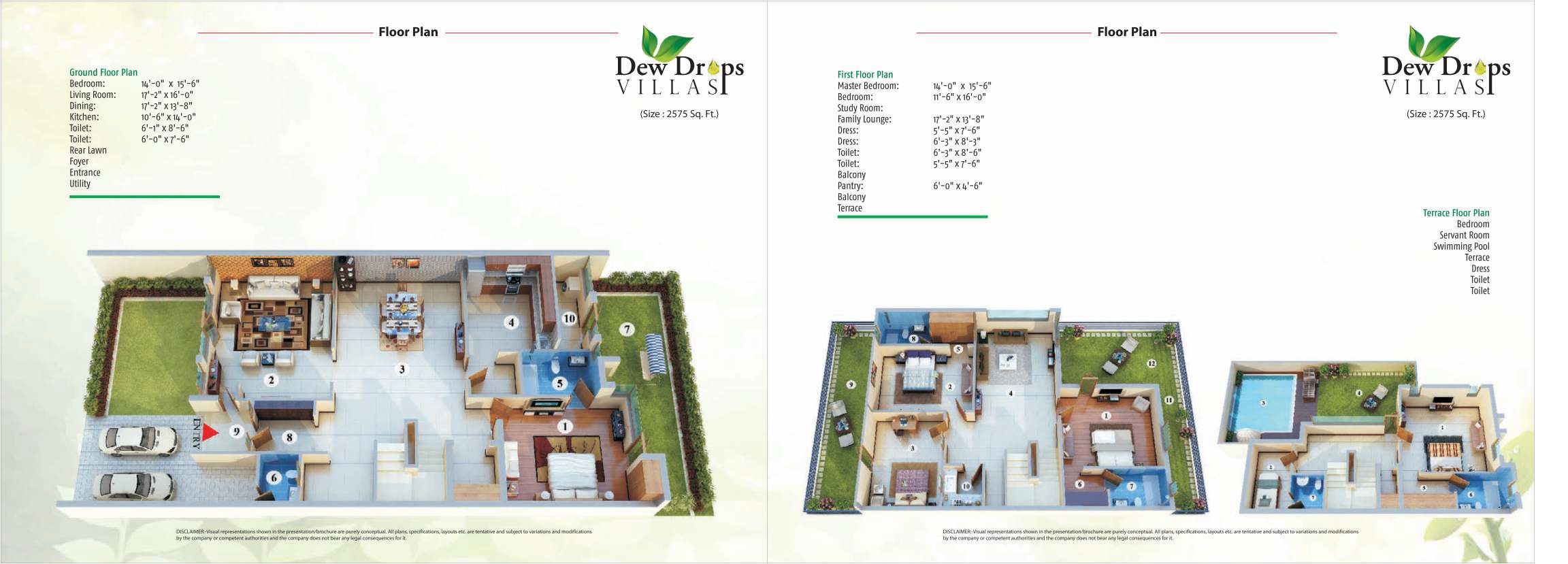 Aadhar The Business Capital Dew Drop Villa — floor plan 2